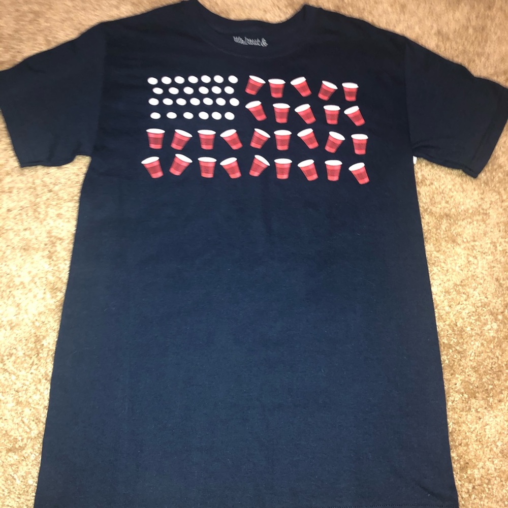 USA beer pong t-shirt